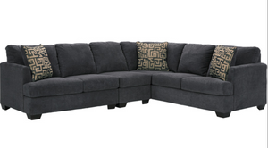 WEEKLY or MONTHLY. Amber Velvet Sectional