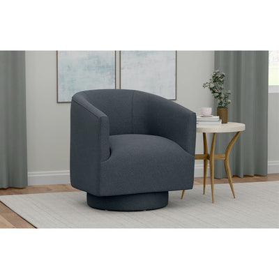 Brylee Blue Swivel Accent Chair