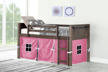 WEEKLY or MONTHLY. Low Loft Bunk Bed Brushed Shadow with Red Tent