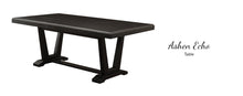 WEEKLY or MONTHLY. Ashen Echo Dining Table & 4 Chairs & Bench