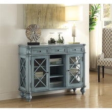 WEEKLY or MONTHLY. Mavvy Blue Media Console / Bookcase
