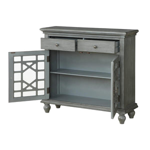 WEEKLY or MONTHLY. Joplin Grey 2-Door 2-Drawer Cabinet