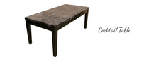WEEKLY or MONTHLY. Black Marble Lift-Top Cocktail Table