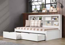WEEKLY or MONTHLY. Ashen Gray Full Bookcase Daybed