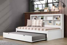WEEKLY or MONTHLY. Ashen Gray Full Bookcase Daybed