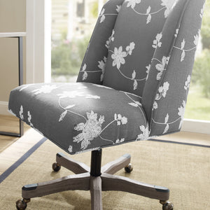 WEEKLY or MONTHLY. Gray Embroided Office Chair