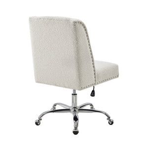 WEEKLY or MONTHLY. White Sherpa Office Chair
