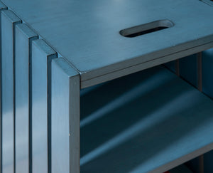 Elma Hurst Crate Blue Table