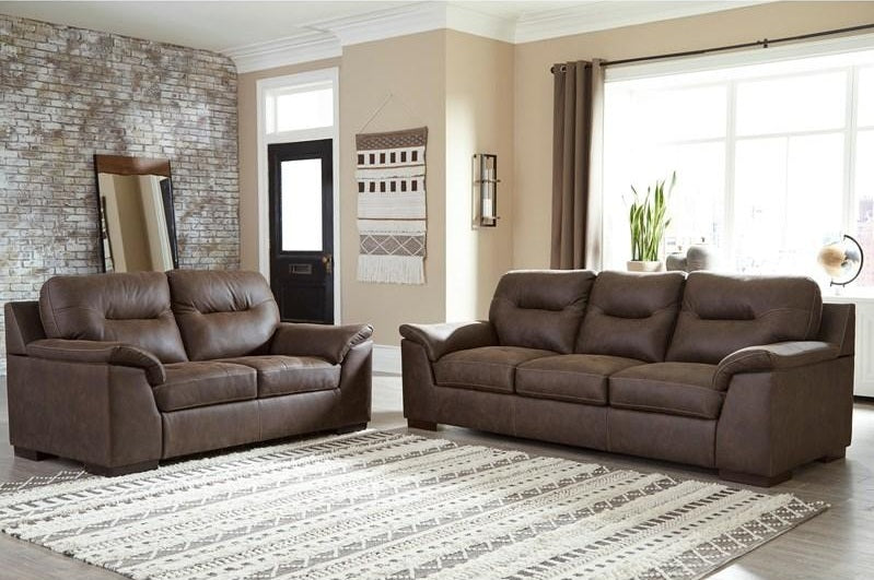 or MONTHLY. Puffy Walnut Sofa and Loveseat – Community Furnishings