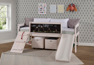 WEEKLY or MONTHLY. Twin Artful Play Junior Low Loft + Toy Boxes