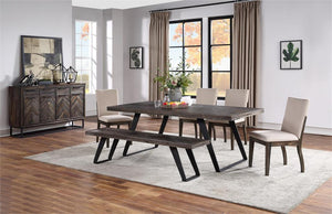 WEEKLY or MONTHLY. Amanda Brown Dining Table & 4 Chairs & Bench