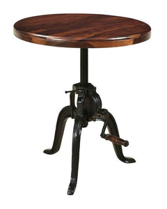 WEEKLY or MONTHLY. Manchester Round Adjustable Accent Table