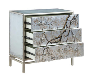 WEEKLY or MONTHLY. Silvermist Winter Forest 3-Drawer Chest
