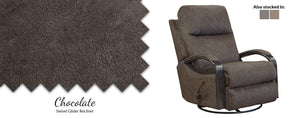 WEEKLY or MONTHLY. Niley Chocolate Swivel Glider Recliner