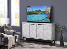 WEEKLY or MONTHLY. Aspen White Rub 4-Door Media Console