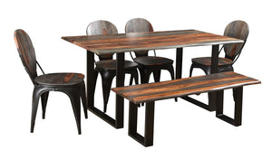 WEEKLY or MONTHLY. Sierra Sheesham Wood Dining Table & 4 Side Chairs & Dining Bench