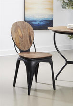 WEEKLY or MONTHLY. Dark Metal and Sheesham Dining Chair