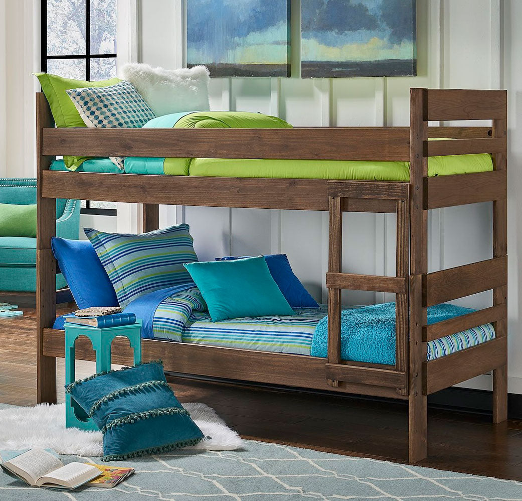 WEEKLY or MONTHLY. Twin over Twin Chestnut Bunkbed