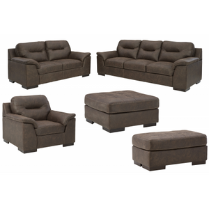WEEKLY or MONTHLY. Puffy Walnut Sectional