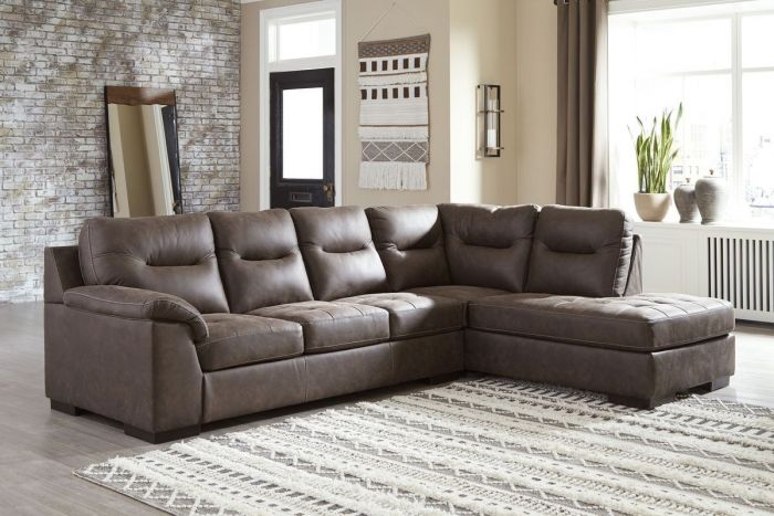 WEEKLY or MONTHLY. Puffy Walnut Sectional