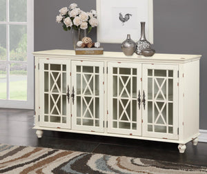 WEEKLY or MONTHLY. Smoky Gray Accent Console