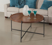 Mateo Round Brown Coffee Table