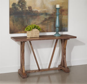 WEEKLY or MONTHLY. Chatter Brown Sofa Console Table