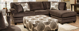 WEEKLY or MONTHLY. Swirls of Grey Sectional