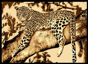 Leopard on a Tree Rug