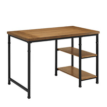 Austin Brown Desk with Two Shelves