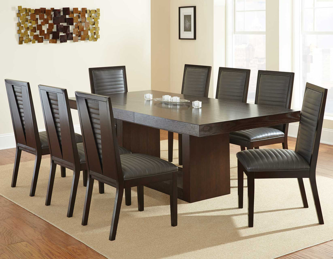 WEEKLY or MONTHLY. Anthony Dining Table & 8 Grey Side Chairs