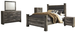 WEEKLY or MONTHLY. Wynnlow Gray Upholstered Queen Bedroom Set