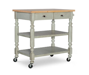 WEEKLY or MONTHLY. Barnaby Grey Kitchen Cart
