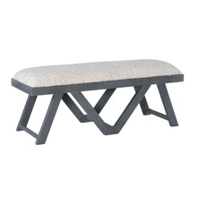 WEEKLY or MONTHLY. Benny Grey Upholstered Bench