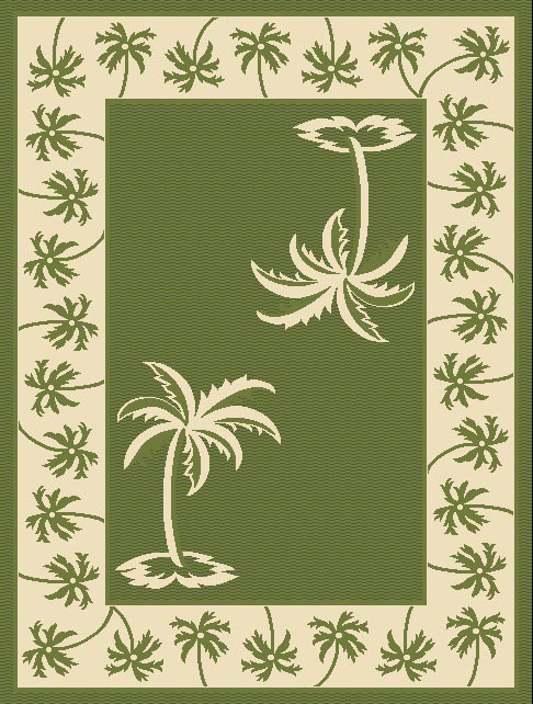 Upside Down Palm Trees Rug Design