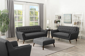 WEEKLY or MONTHLY. Super Netti Charcoal Couch and Loveseat
