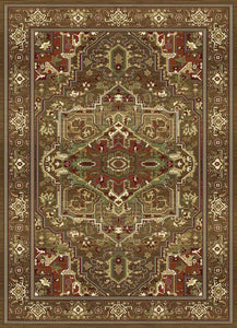 Brown Mighty Fortress Woven Rug