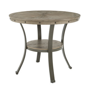 WEEKLY or MONTHLY. Frankie Pewter Counter Table & 4 Counter Chairs