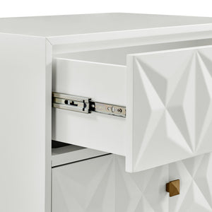 WEEKLY or MONTHLY. Geo White Tallboy Chest