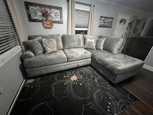 WEEKLY or MONTHLY. Swirls of Grey Sectional