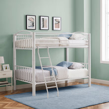 WEEKLY or MONTHLY. Bryson White Twin over Twin Metal Bunk Bed