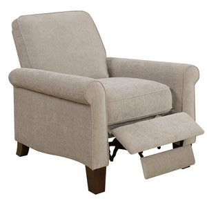 WEEKLY or MONTHLY. Harper in Light Denim Press Back Recliner Sounds Awesome