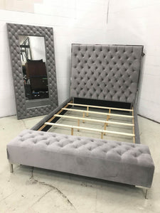 WEEKLY or MONTHLY. Miss Lacey Velvet Bling QUEEN Bedroom Set