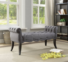 Mary Beige Roll Arm Bench