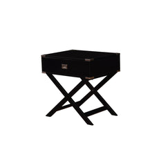 Peggy Black X-Base Accent Table