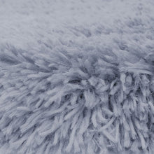 SILVER Polar Fur Rug Bear Shape