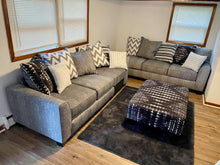 WEEKLY or MONTHLY. Stonewash Black Sectional