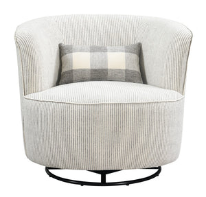 WEEKLY or MONTHLY. Benzley Grey Swivel Barrel Chair