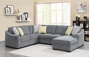 WEEKLY or MONTHLY. Ellie Sectional with Pop-up Sleeper
