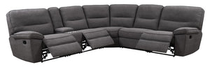 WEEKLY or MONTHLY. Albert Deep Gray Sectional with Double Console